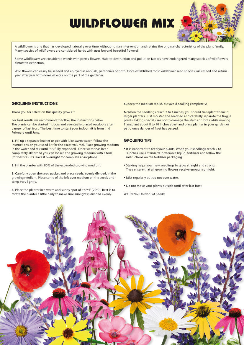 bonnie plants lavender grow kit instructions Seed Kits Flowers - Instructions